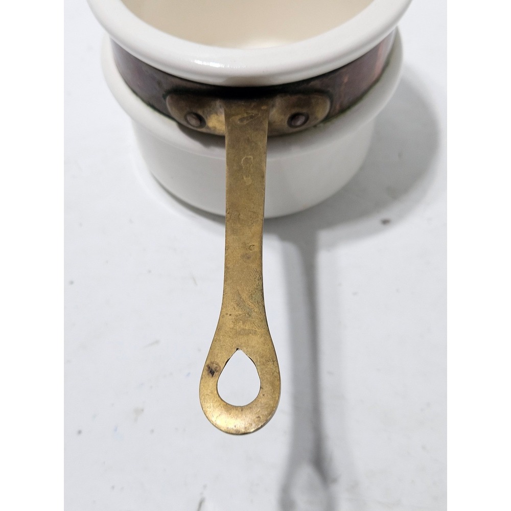 Waldow Brooklyn NY Ceramic Copper Brass Double Boiler Ceramic Pot Only - Picture 8 of 12